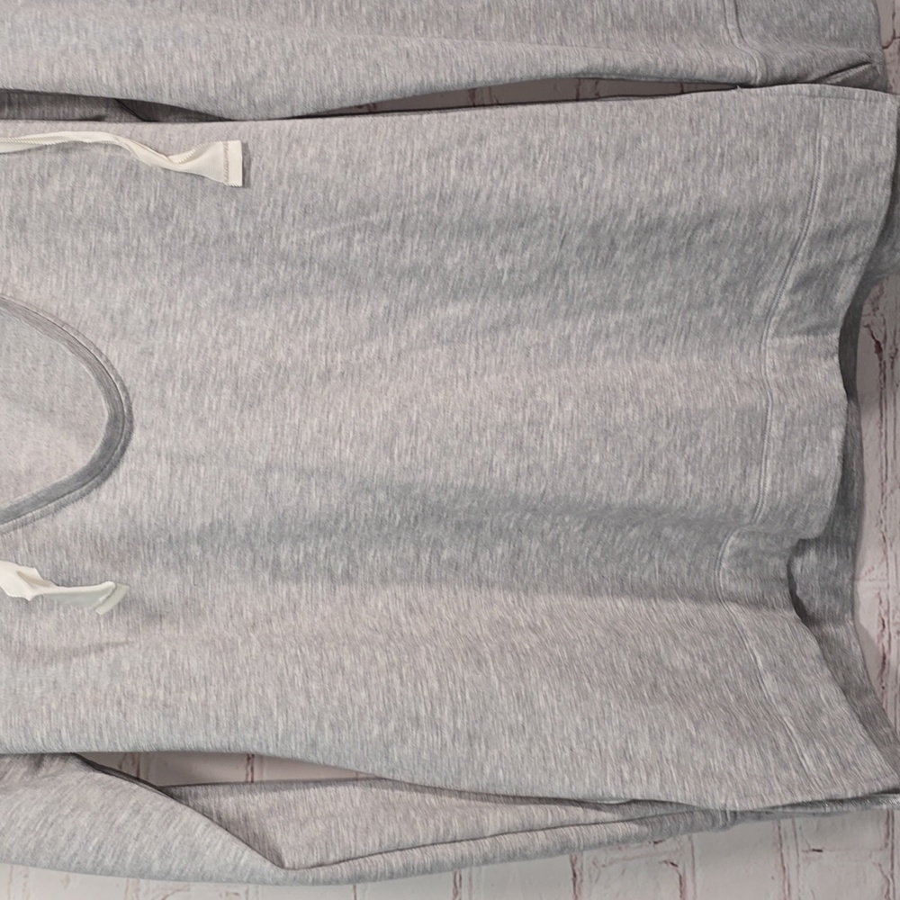 Victorias Secret Victoria Sport Deep VNeck Gray Sweatshirt Hoodie Women Size S/M - Picture 6 of 12